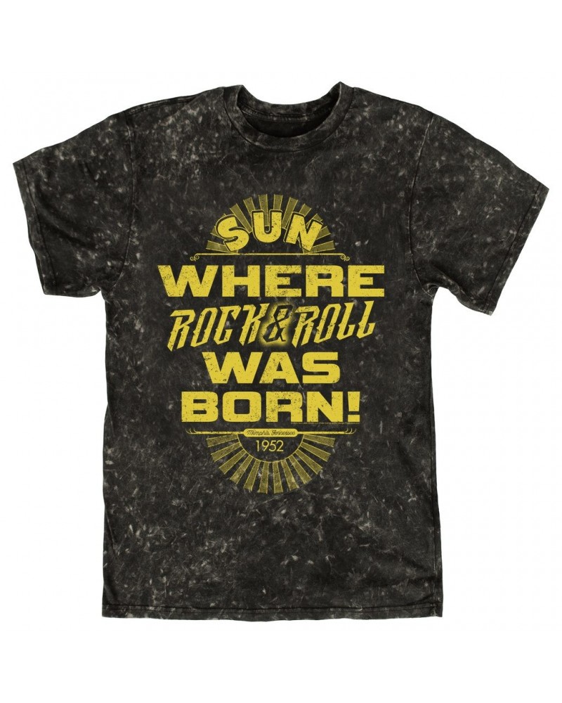 Sun Records T-shirt | 1952 Where Rock n Roll Was Born Mineral Wash Shirt $13.48 Shirts