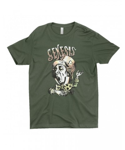 Genesis T-Shirt | Metallic Mad Hatter Image Shirt $11.73 Shirts