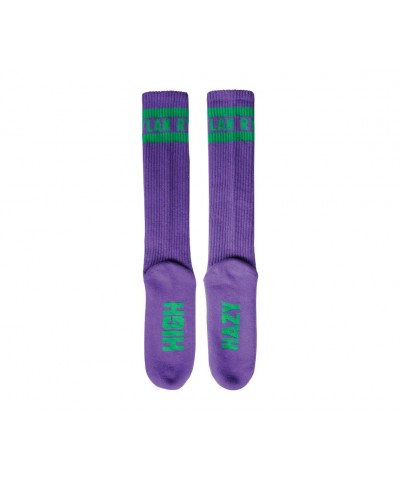 The National Rylan Knee High Socks (Purple/Green) $4.95 Footware