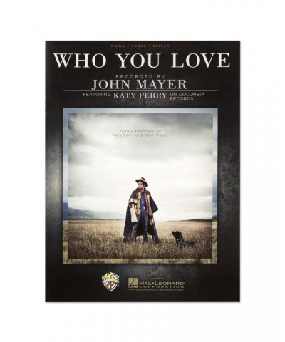 John Mayer "Who You Love" Sheet Music Book $1.47 Books