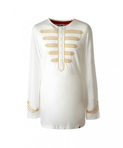 The Beatles Mr. Kite White Grandad Longsleeve Shirt $32.00 Shirts