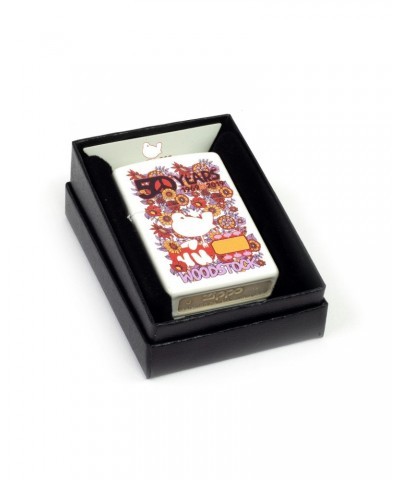 Woodstock Floral Collage White Zippo $12.28 Accessories