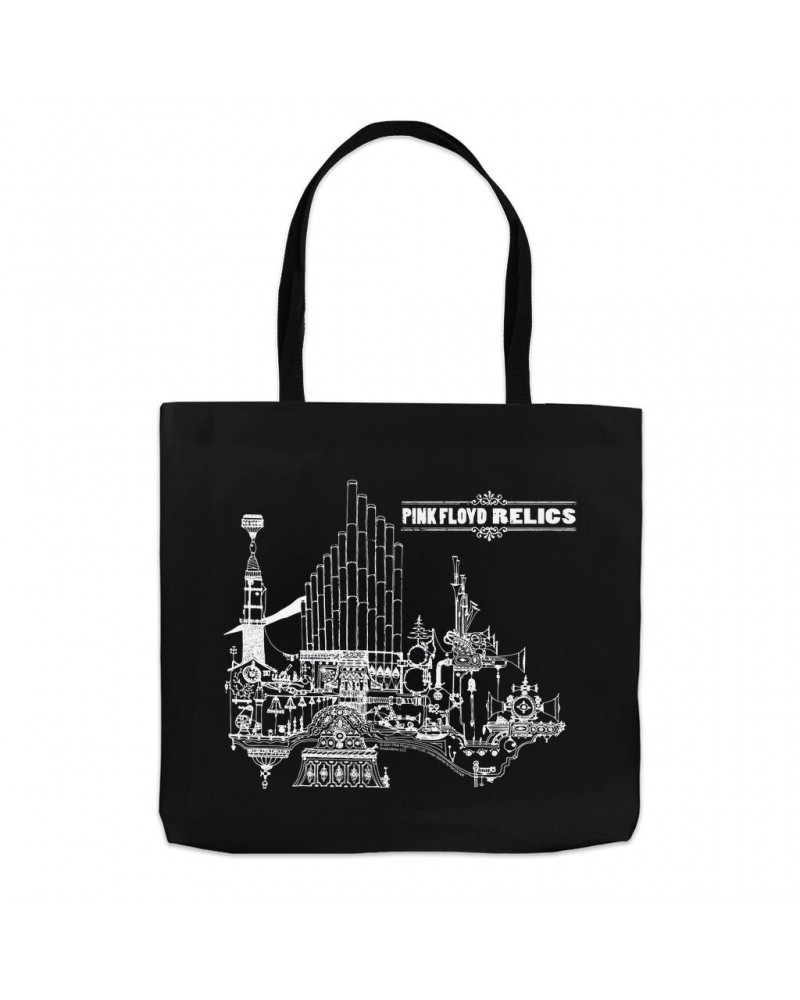 Pink Floyd Tote Bag | Relics White Album Design Bag $10.12 Bags