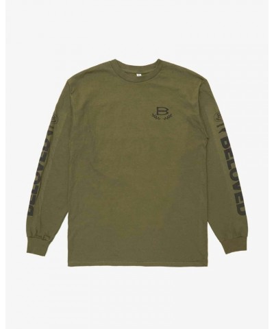 The Beloved Vision' Long Sleeve Tee - Military Green $13.30 Shirts