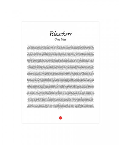 Bleachers GONE NOW FULL ALBUM LYRIC POSTER $6.40 Decor