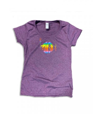 Phish Women’s Classic Rainbow Scoop Tee on Aubergene $12.50 Shirts